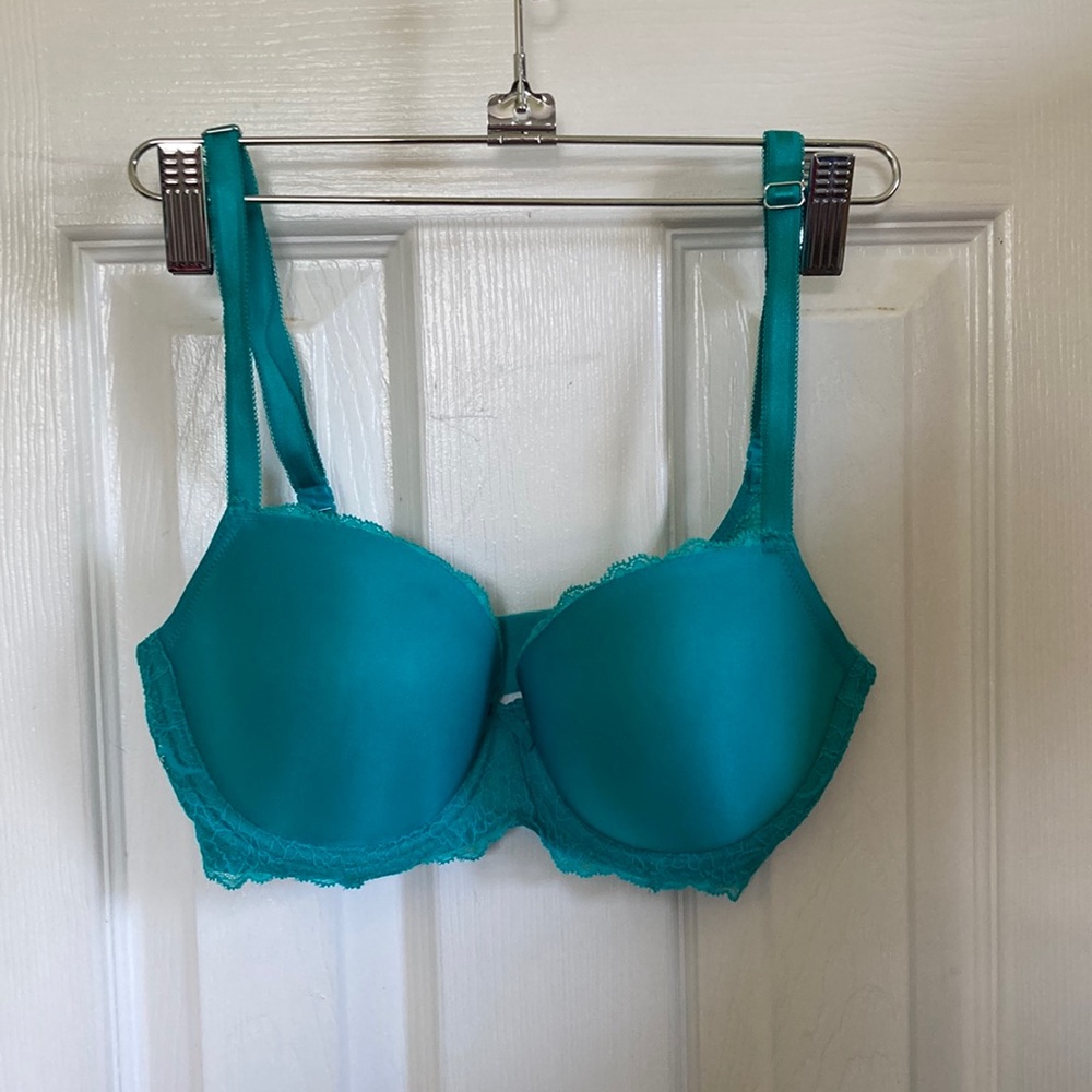 Victoria’s Secret Dream Angels Demi Bra Turquoise Blue Green